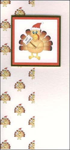 Christmas Turkey card