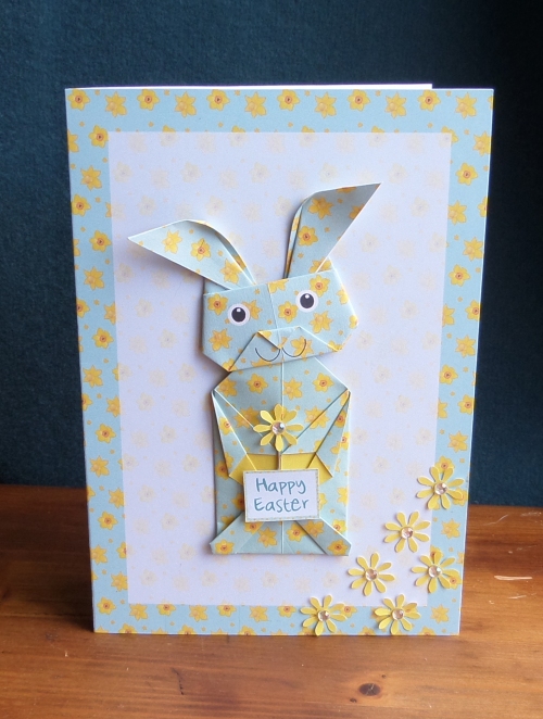 Origami Easter bunny