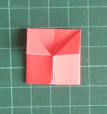 Origami poinsettia
