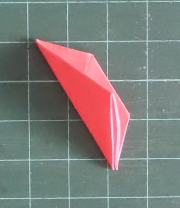 Origami poinsettia