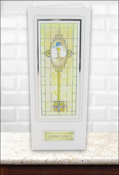 Project - Stained Glass Chalice Confirmation card