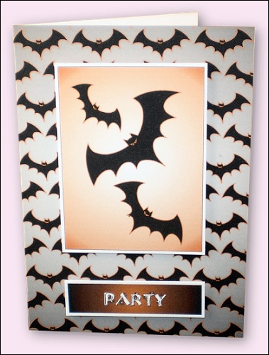 Project - Halloween Bats Party Invitation