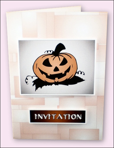 Project - Halloween Pumpkin Invitation