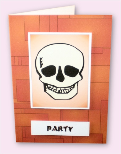 Project - Halloween Skull Party Invitation
