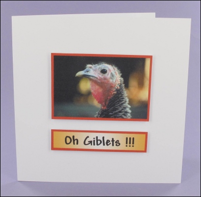 Project - Turkey Giblets Photo Motif Card