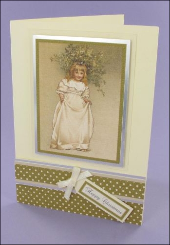 Project - Mistletoe Girl Christmas Card