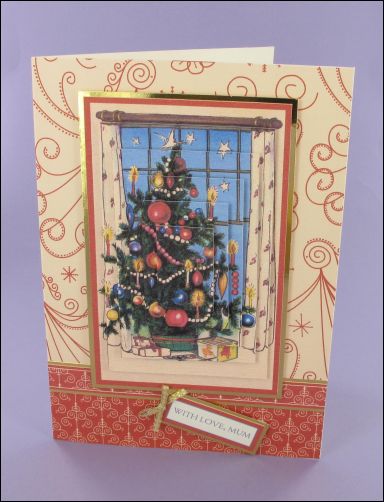Project - Christmas Tree Pyramage card