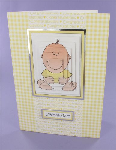 Project - Sitting Baby Pyramage card