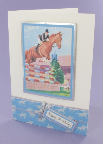 Project - Showjumping Birthday card