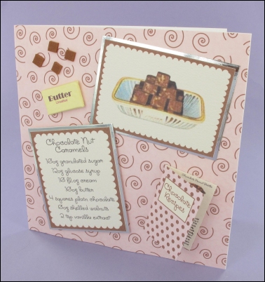 Project - Chocolate Nut Caramels card
