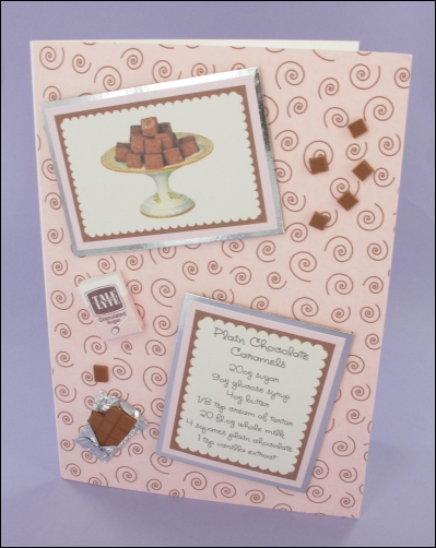 Project - Plain Chocolate Caramels card