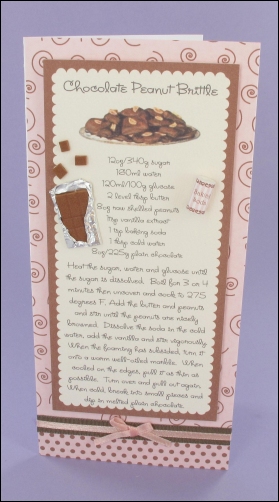 Project - Chocolate Peanut Brittle card