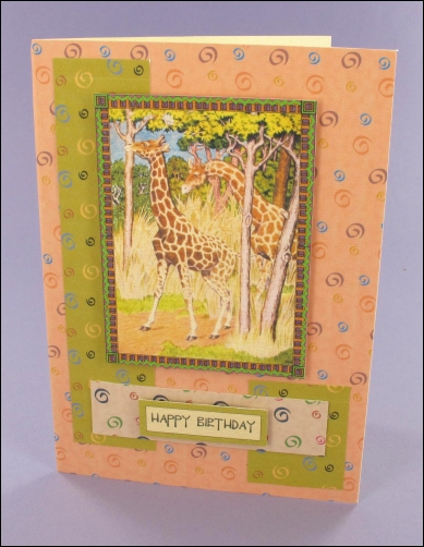 Project - Giraffe card