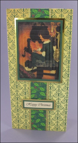 Project - Victorian Girl with Christmas Pudding card
