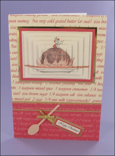 Project - Christmas Pudding & Spoon card