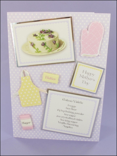 Project - Gateau Violette Mothers Day card