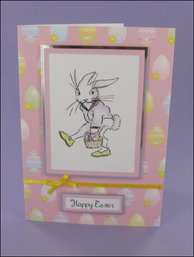 Project - Easter Bunny Digital stamp card