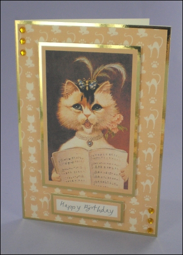 Project - Mews-ical Cat card