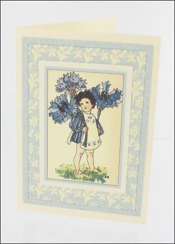Project - Cornflower Girl card