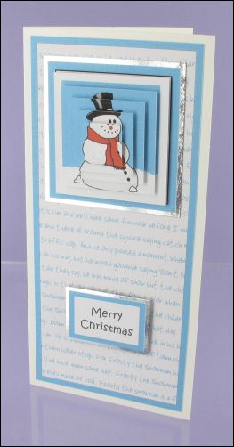Project - Frosty the Snowman Pyramage card