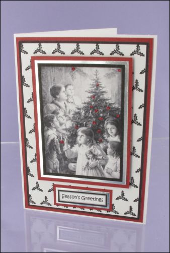 Project - Mono Christmas Group with Sparkle card