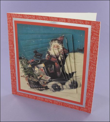 Project - Forget the Sleigh Twisted Pyramage card